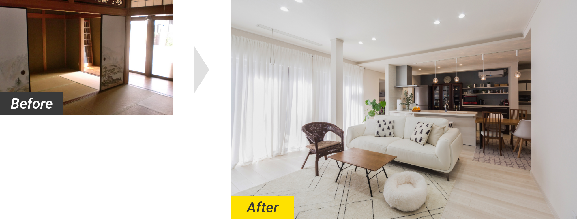 Before After